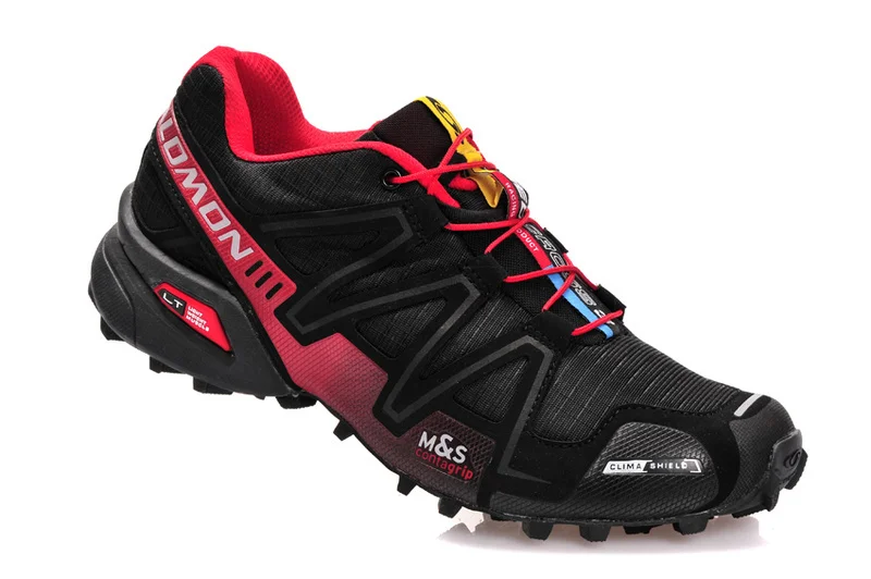 Salomon speed Cross 3 CS III мужские кроссовки, красные мужские дышащие туфли на плоской подошве, прогулочная обувь, мужские кроссовки, обувь для фехтования
