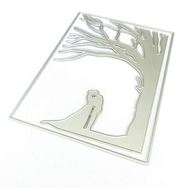 Wedding Metal Cutting Dies Scrapbooking tree Invitation with Bride and Groom craft Die Cut For Pape - 4.00008E+12