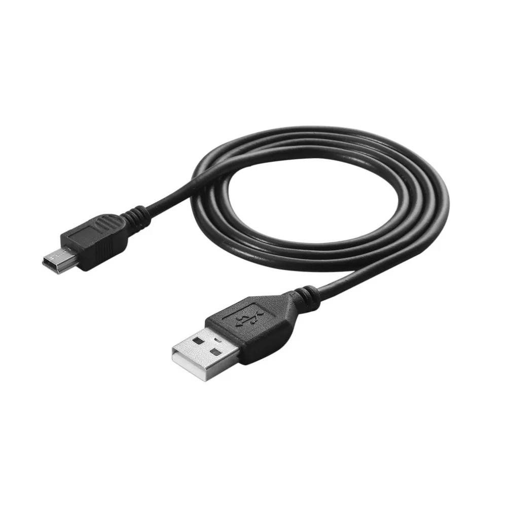 

High-Speed 80cm USB 2.0 Male A to Mini B 5-pin Charging Cable For Digital Cameras Hot-swappable USB Data Charger Cable Black