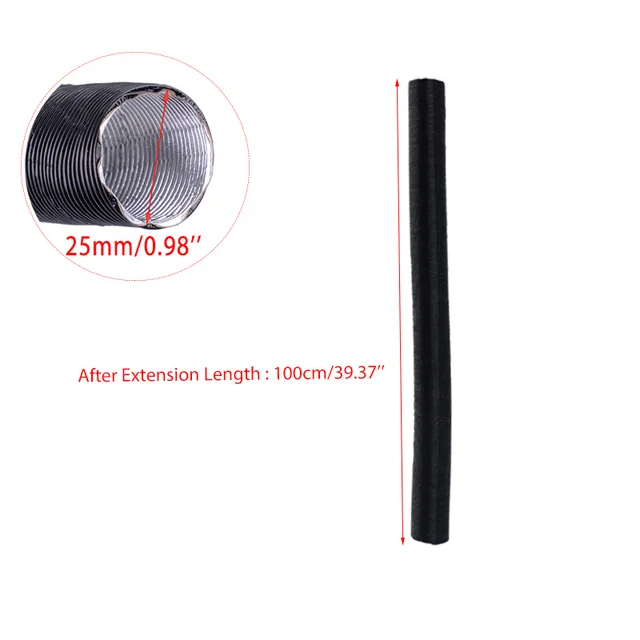 Tubo Aspirazione Aria Per Auto - Flessibile, Diametro 42/60/75mm, Per Riscaldatori, In Alluminio - Foto 8