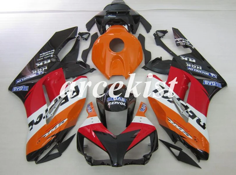 

4Gifts New ABS Injection Mold Full Fairing Kit Body set fit for HONDA CBR1000RR 1000RR 2004 2005 04 05 Custom orange red