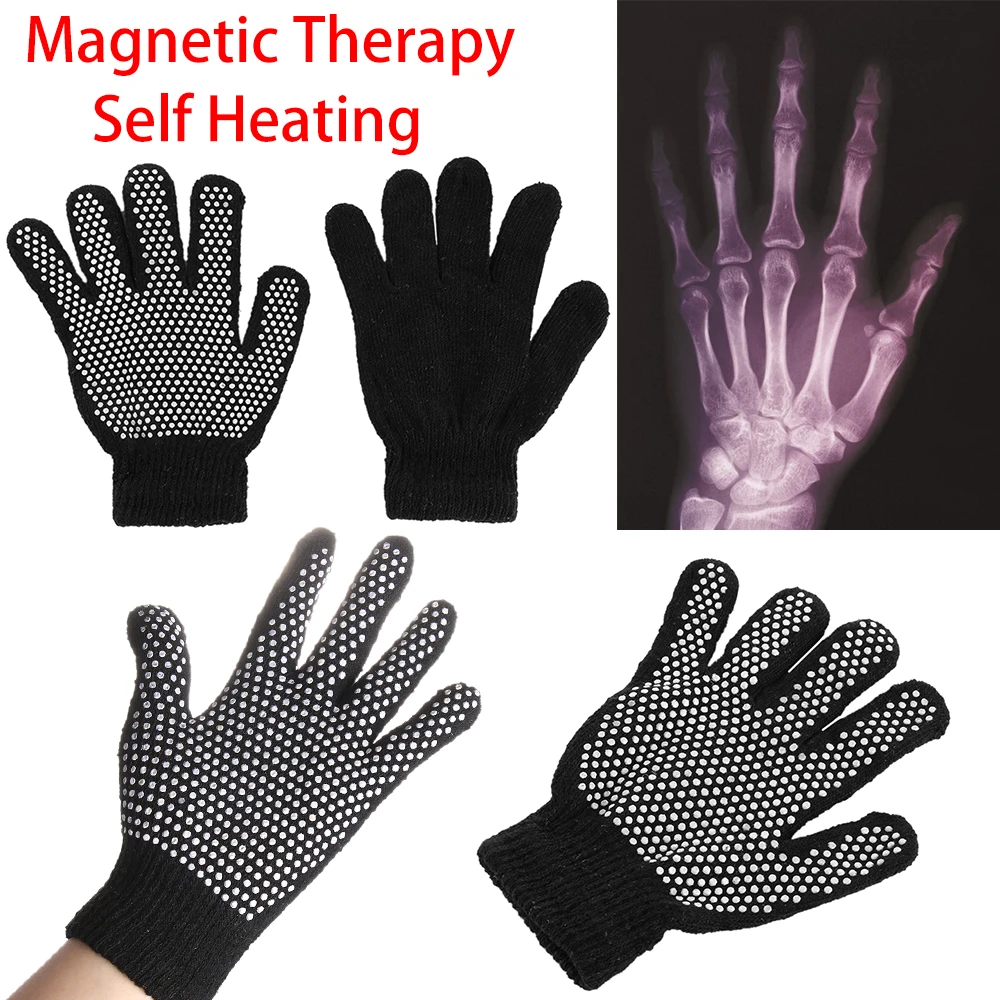 Горячая 1 пара эффективный артрит суставов подтяжки перчатки самонагревающийся Турмалин ревматоидный боли магнитотерапия уход за руками