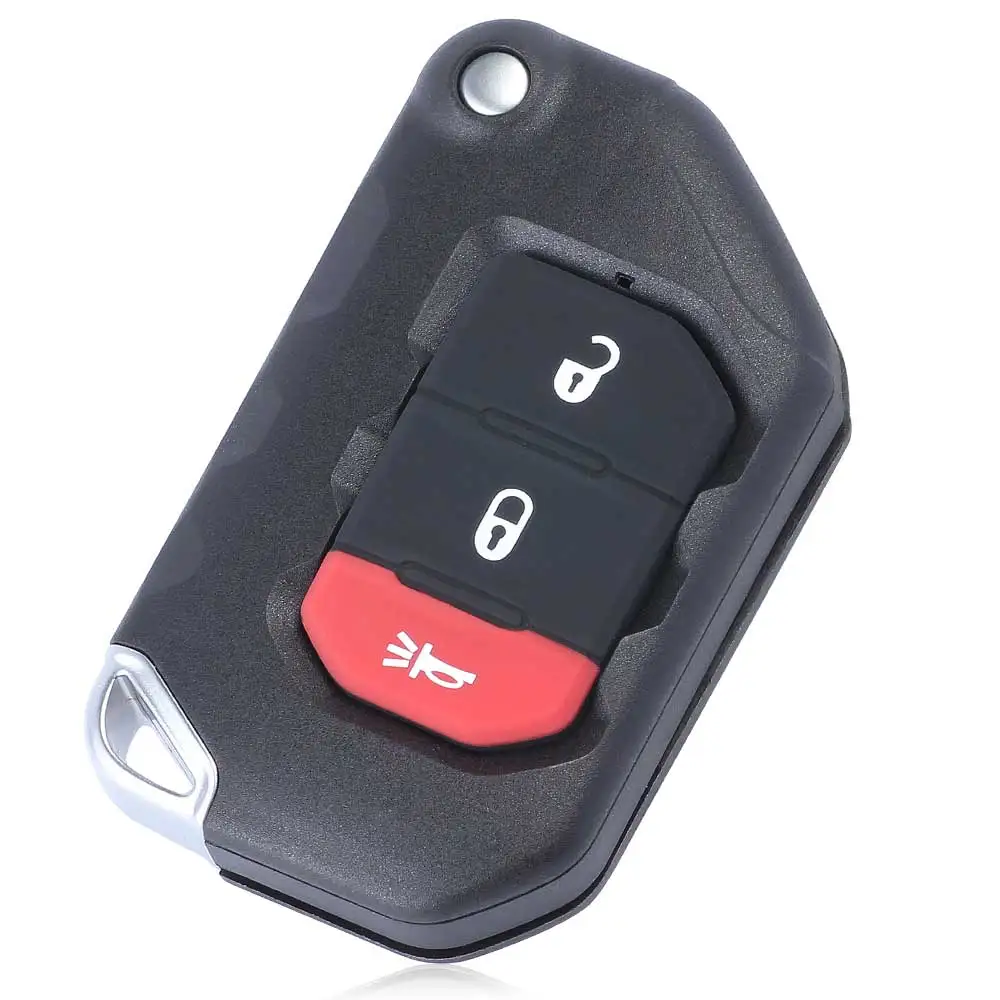 KEYECU 3 кнопки флип пульт дистанционного ключа 433 МГц PCF7939M 4A чип для Jeep Wrangler- FCCID: OHT1130261 PN: 68416782AA