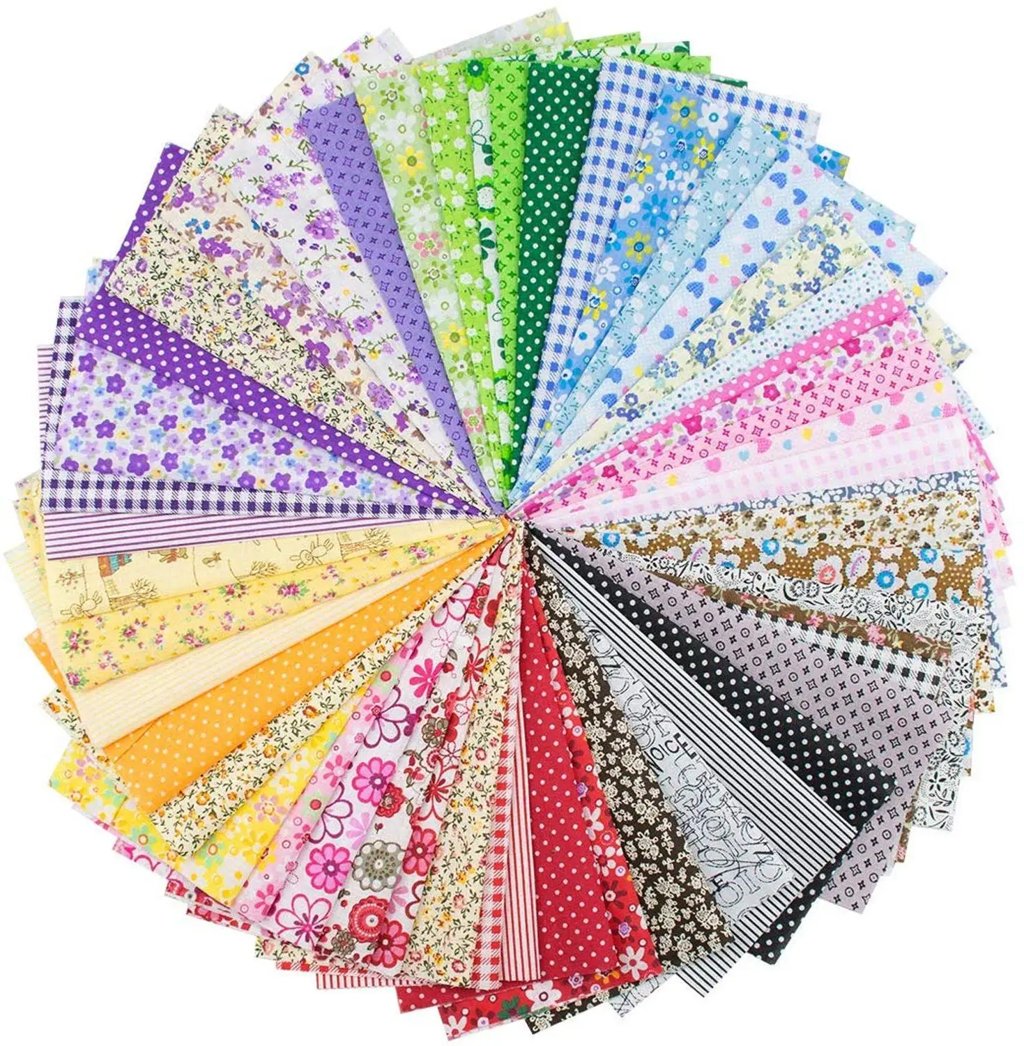 9.8&quot x Different Pattern Quilting Fabric Patchwork Craft Tissus Cotton DIY Sewing Scrapbooking Dot Artcraft | Дом и сад