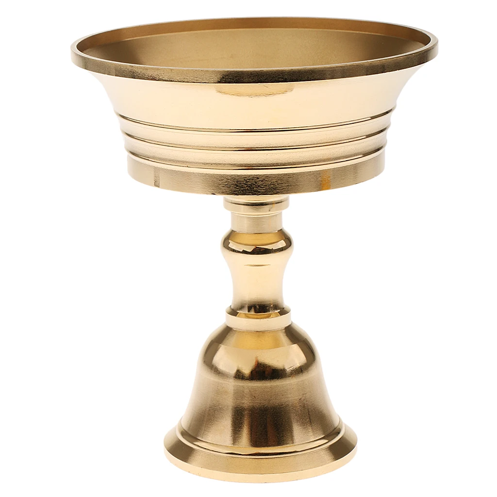 Buddhist Holder Ghee Lamp Holder Tibetan Butter Brass Oil Lamp Metal Crafts