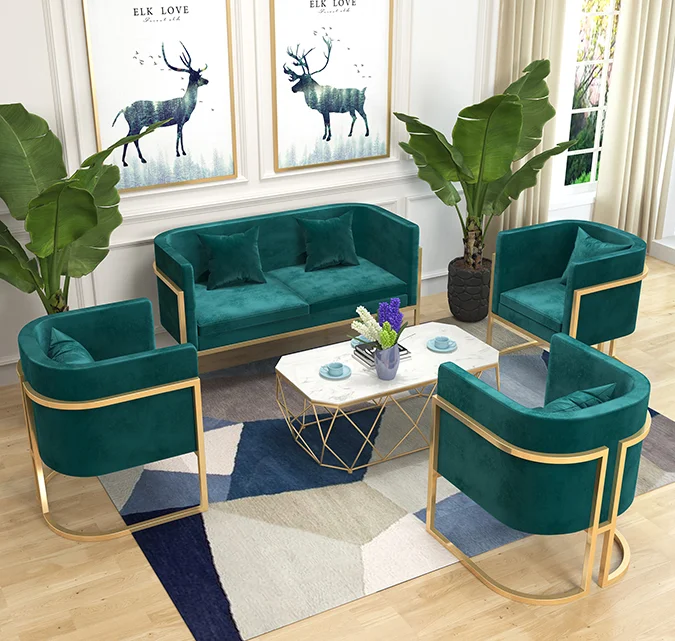 Tieyi Nordic studio talks about sofa clothing store, rest area, beauty salon, reception area, small sofa, simple and modern