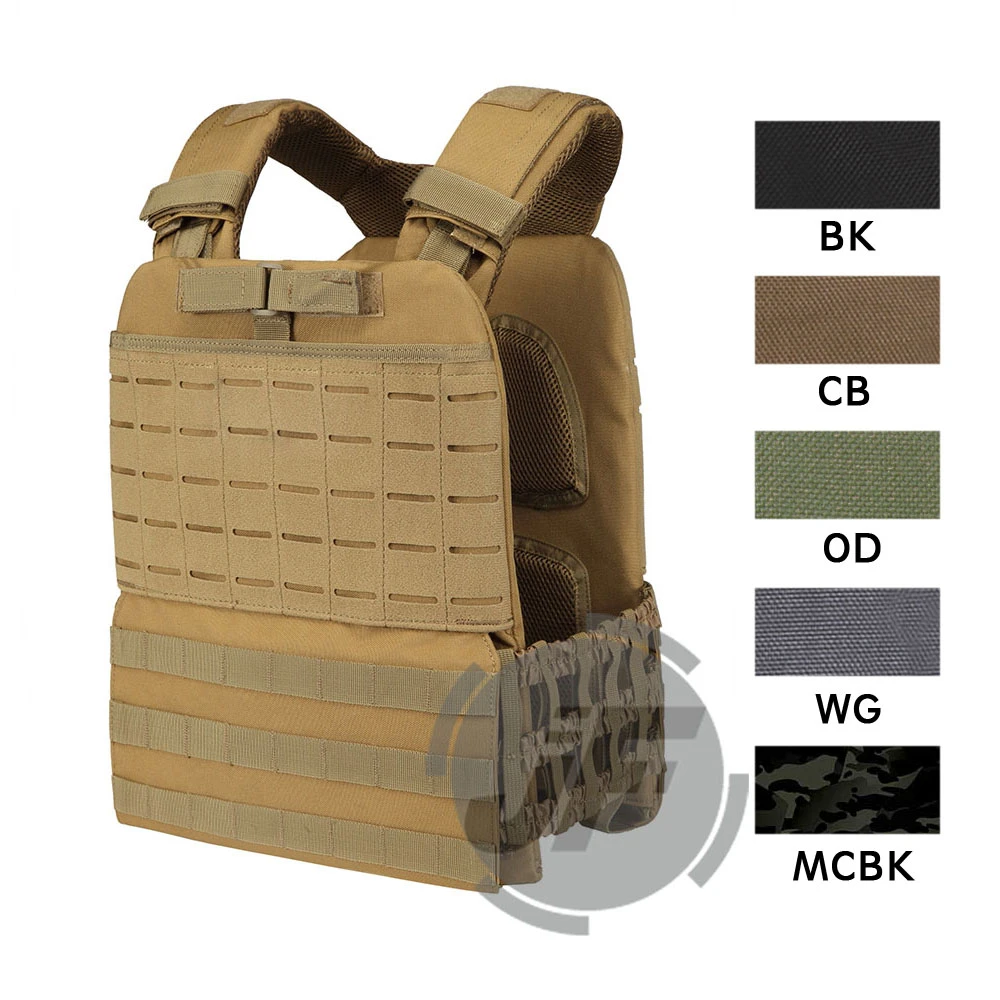 Tactical Quick Release Modular Vest Combat Plate Carrier CrossFit Adjustable