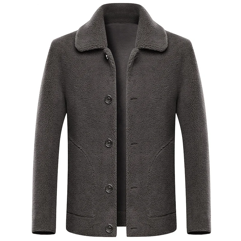 Low Price 2019 Brand clothing Men High quality cashmere Jackets/Male keep warm in winter slim Double sided Leisure coat Plus size S-3XL