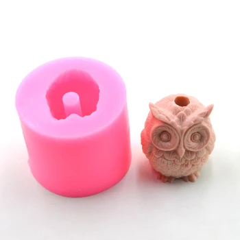 

cute Owl silicone mould for straw lovely animal cake decoration mold