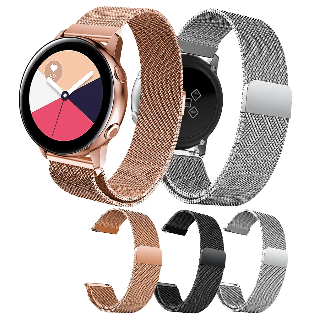 YHNUJM ремешок для samsung Galaxy Watch активный ремешок 20 мм быстросъемный ремешок для часов samsung Galaxy 42 мм Миланская петля