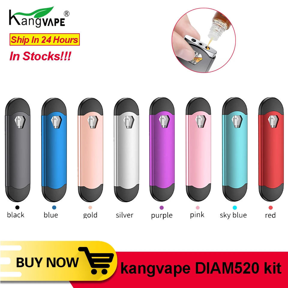 Портативный набор kangvape SMOD DIAM520 pod vape kit 300 мАч 0 7 мл емкость один корпус без ключа
