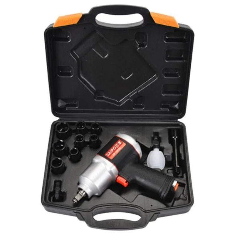 

1380N.m Max Torque Pneumatic Wrench 1/2'' Durable Impact Air Wrench Portable Wind Gun Pneumatic Tool