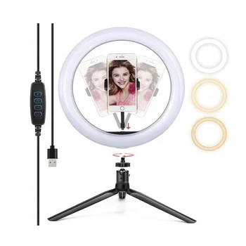 

Big 26cm Selfie Led Light Ring for Makeup Large Ring Lamp Photo Shooting with Tripod Stand for Phone Photography Video Youtube