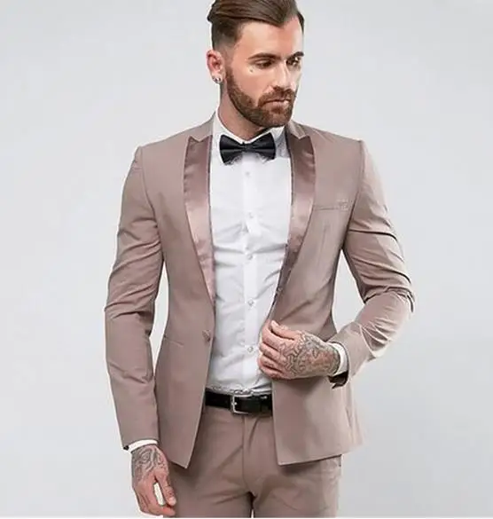Picture Style 8 Однобортный Свадебный Мужской костюм для отдыха, приталенный костюм с шалью и отворотом, 2 шт жениха, мужские свадебные костюмы для жениха(Jacke - Цвет: Picture Style 8
