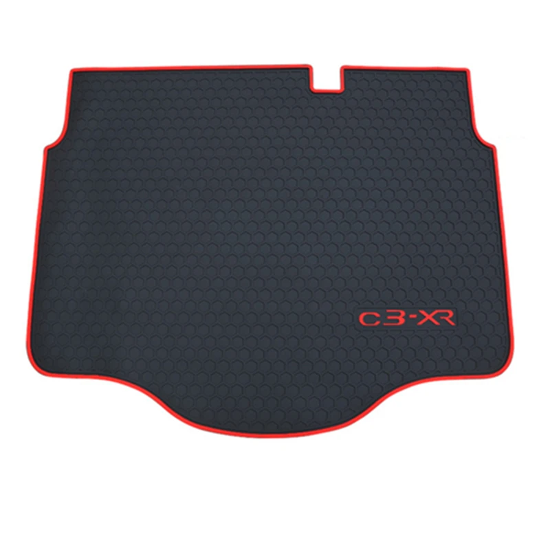 

SJ Custom Fit Rubber ALL Weather Car Trunk Mats Tail Boot Cargo Liner Cover Rear Cargo Pad For Citroen C3-XR C3XR