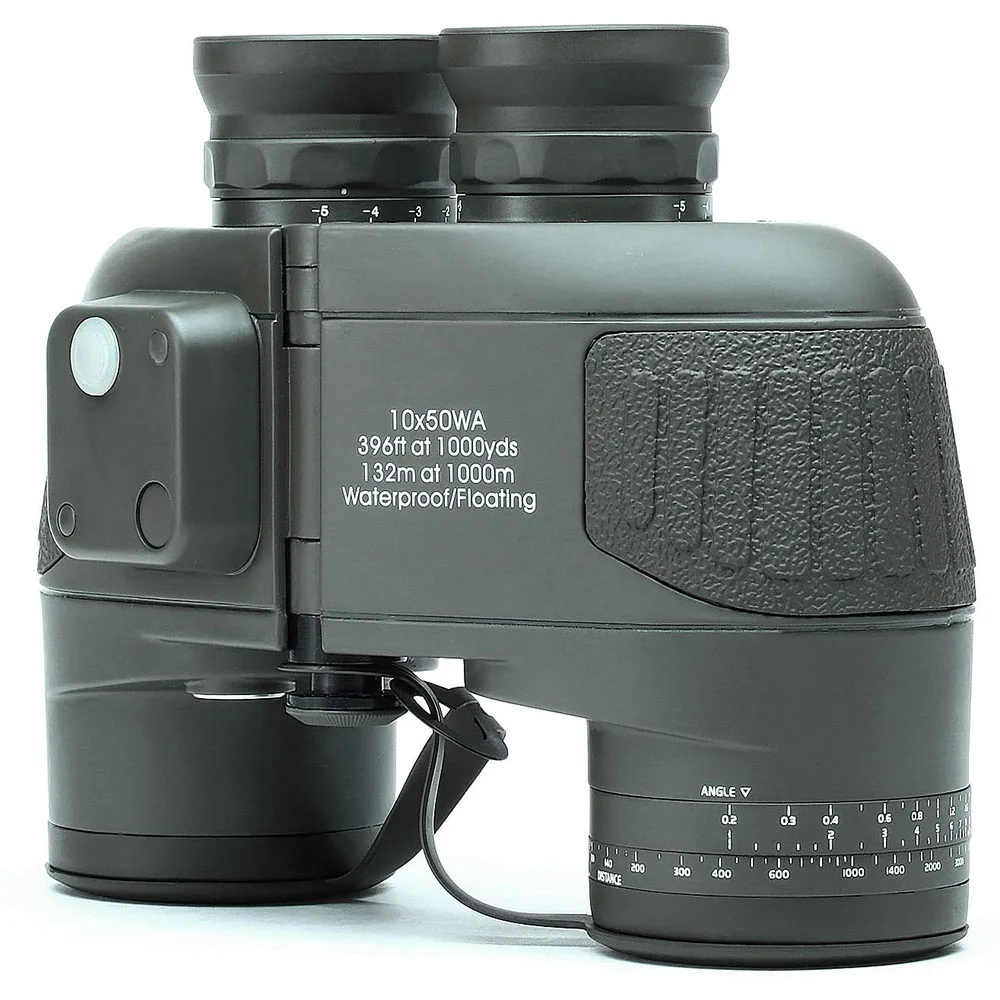 10X50 Marine Binoculars for Adults Waterproof with Rangefinder Compass BAK4 Prism FMC Lens Birdwatching Hunting | Инструменты