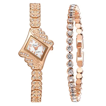 

New Arrival Women Vintage Watch Rhombus Bangle Watches Rhinestone Crystal Bracelet Dial Analog Quartz Wristwatch Zegarek damski