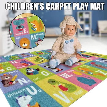 

Baby Play Mat Letter Number Children Game Rug Kid Anti-slip Soft Learning Carpet Durable FP8