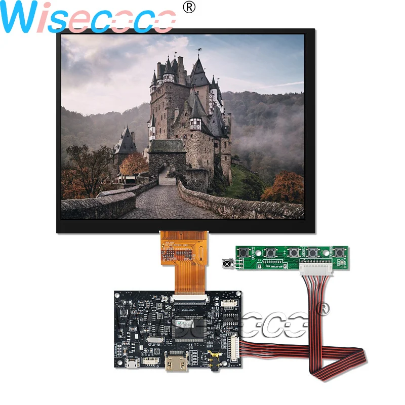 Wisecoco 8 дюймов ЖК-панель ips дисплей HJ080IA-01E с емкостным сенсорным экраном дигитайзер с HDMI LVDS USB плата контроллера
