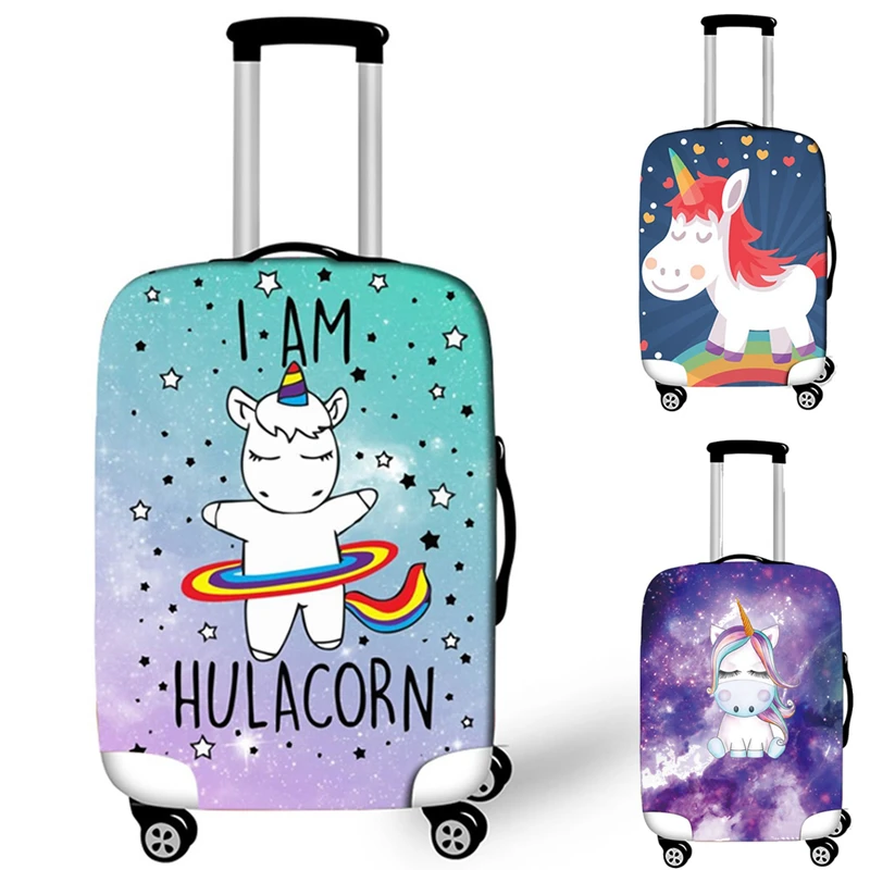 

Cute Unicorn Luggage Case Protective Cover Travel Accessories Waterproof Thicken Elastic Suitcase Trunk Case 18-32 Inch XL