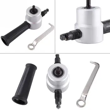 

1Set Metal Cutting Double Head Sheet Saw Cutter Tool 1x Wrench Packagin Nibbler 1x Blister Nibbler Tool Attachment Drill Cu
