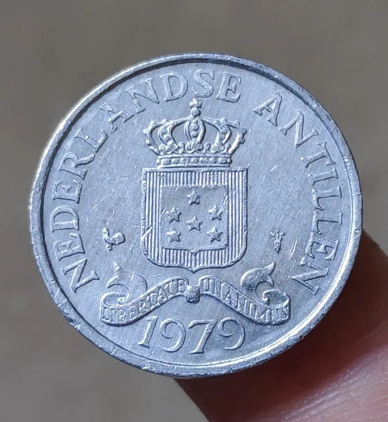 

23.5mm Netherlands Antilles ,100% Real Genuine Comemorative Coin,Original Collection