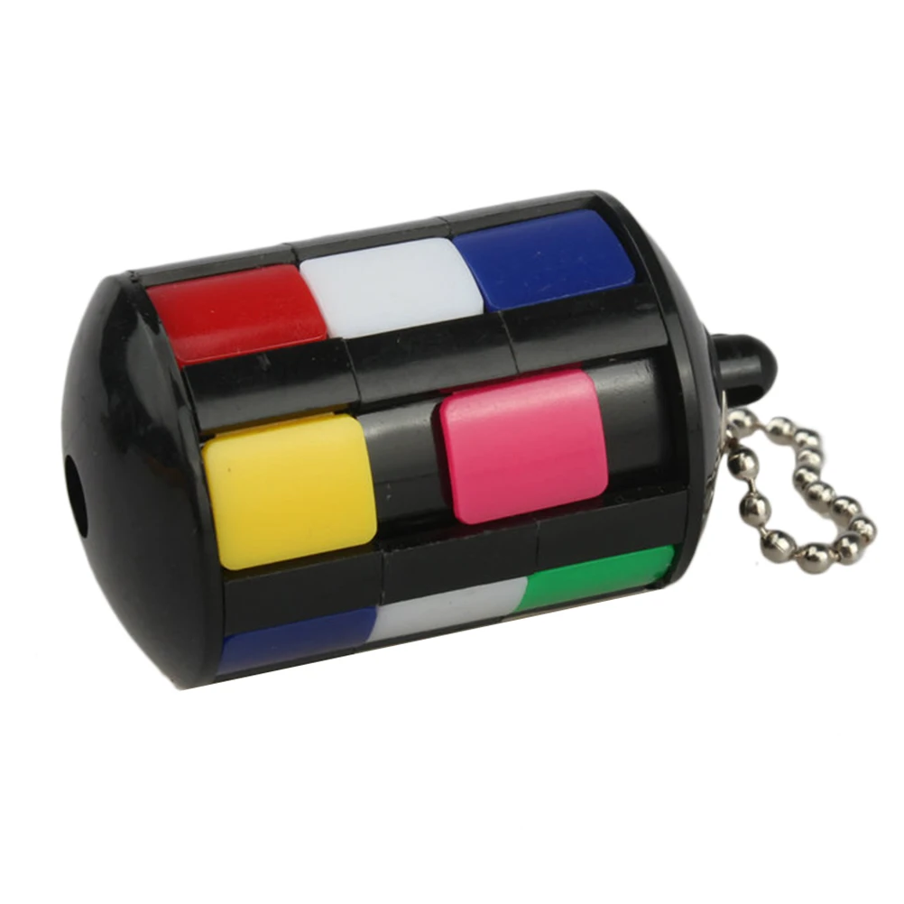 

Colorful Cube Educational Puzzle Cube With Keychain Backpack Ornament Educational Toys Antistress Toys For Children #40