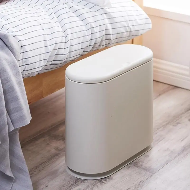

Trash Can Convenient Pressing Type Waste Bin Plastic Trash Can Waste Bucket Holder Kitchen Bathroom Cleaning Accessories