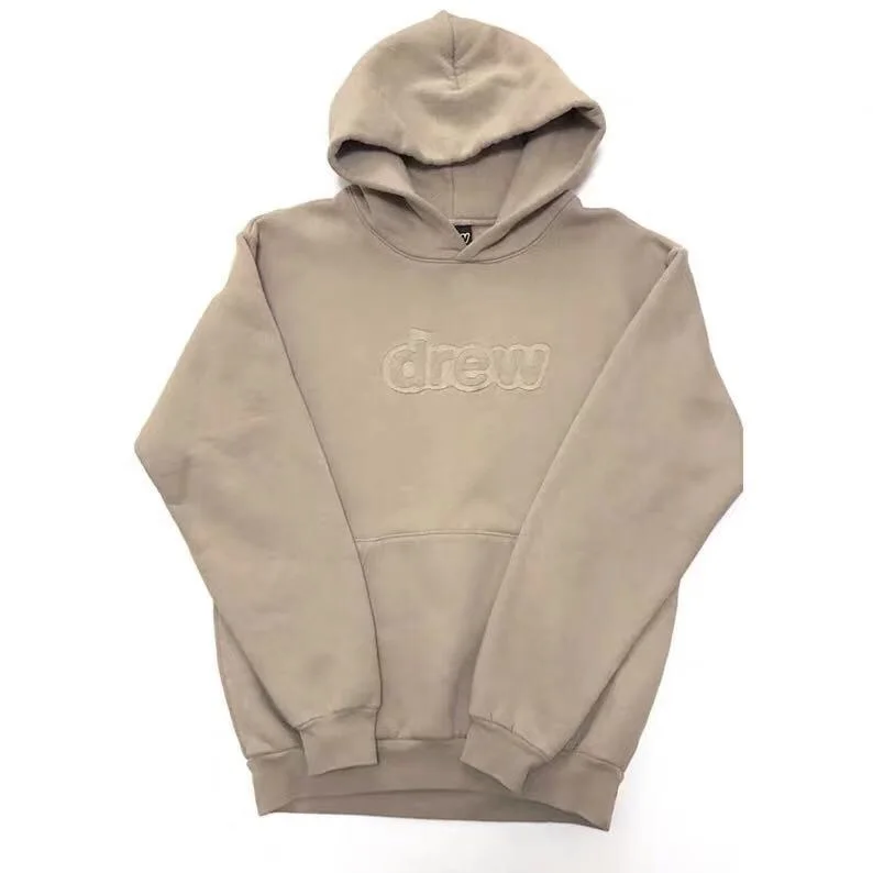 

2019 Just Bieber DREW House Embroidery Women Men 1:1 Hooded Sweatshirts Hoodie Hiphip Oversized Men Casual Hoodie Pullover