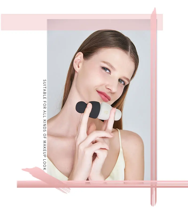 Бренд Miss Gorgeous 1 шт., черная косметика, губка для макияжа, конусная форма, спонжи для макияжа Косметическая пудра, пуховка на день рождения, подарок для выпускника посылка
