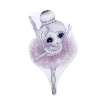 

5pcs/lot Ballet girl Resin Flat Back for Hair Bows Planar Resin Crafts for DIY Phone Decoration,5Yc8555