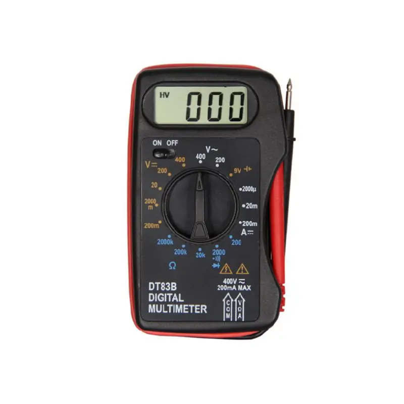 

DT83B Digital Multimeter DC AC Voltage Resistance Current Electrical Instrument B95B