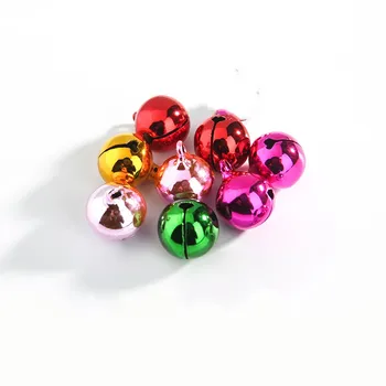 

10Pcs Jingle Bells Aluminum Loose Beads Small For Festival Party Decoration or Christmas Tree or DIY Crafts Accessories