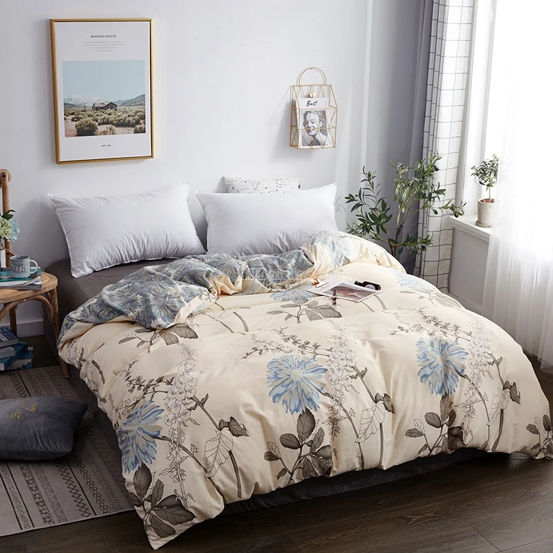 Домашний текстиль, 1 шт., милый пододеяльник с рисунком животных, 100% хлопковое стеганное одеяло, Королевский плед королевского размера