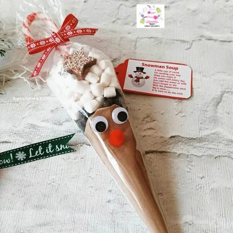 50 шт. Рождественский Санта-Клаус сладкий целлофановый конфетный конус пластиковый пакет коробка Рождественские украшения для дома Navidad Подарочная коробка сумки