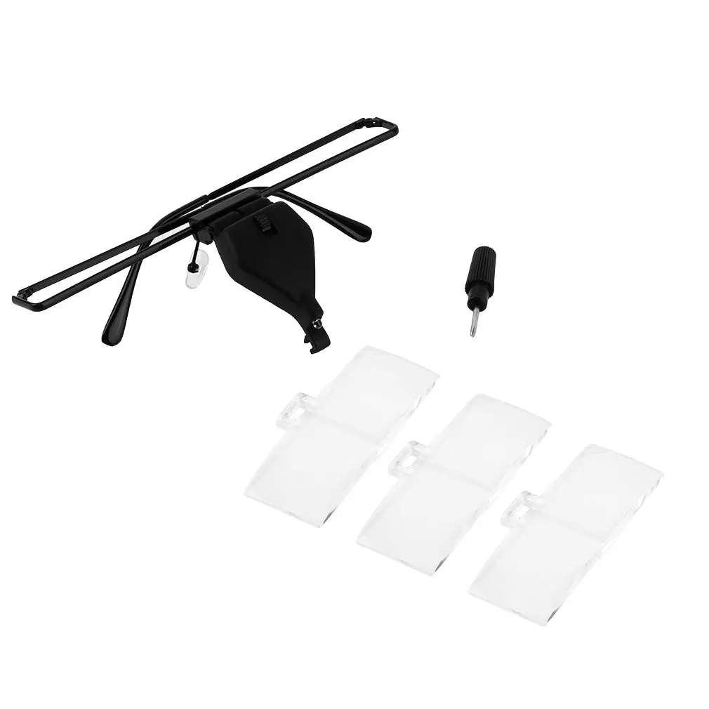 

Eyelash Extension LED Light Magnifying Spec Glasses Hands Free Magnifier Portable Tools For Reading Book Newspaper Drawing