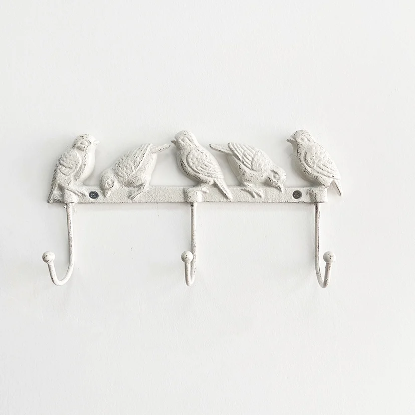 Set Di 3 Ganci Da Parete A Forma Di Uccello In Resina - Appendiabiti Decorativi Per Cappelli, Giacche, Borse, Asciugamani E Chiavi, Capacità 2,5kg, Facili Da Montare, Stile Moderno