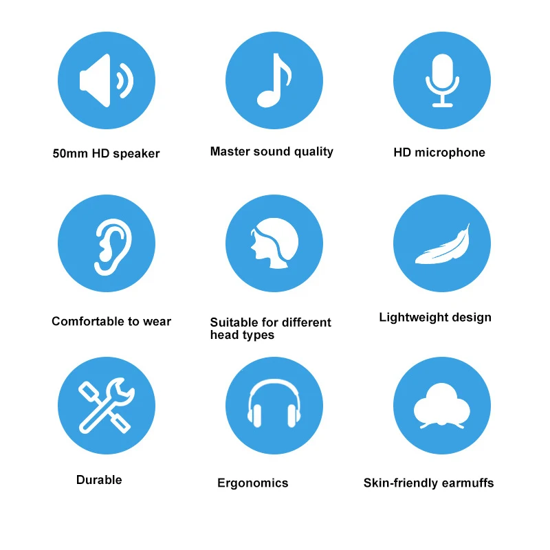 Kids Wired Headphone USB 3 5mm Interface Music Headset with Rotatable Microphone for Smart Phone PC Gaming Earphone