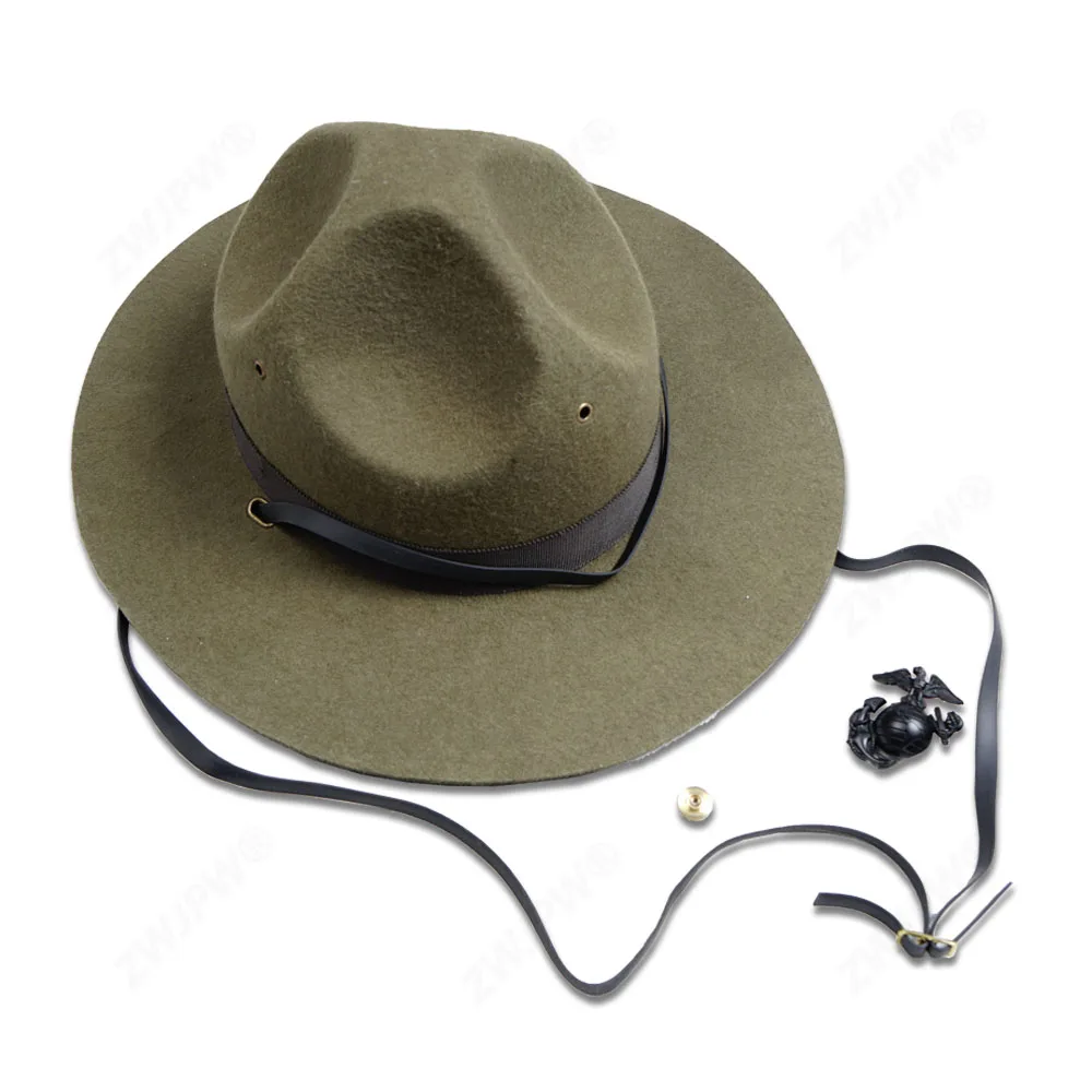 WW2 US Army USMC DRILL INSTRUCTORS HAT 