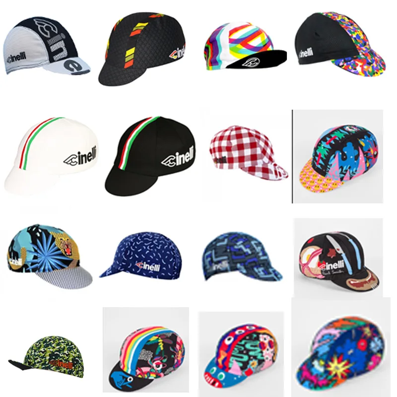 Cinelli Cycling Caps Men and Women BIKE Wear Polyester 12 Styles One Size