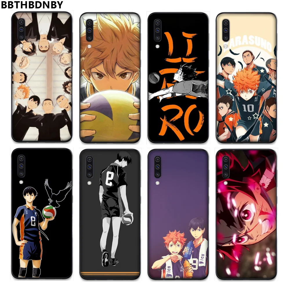 Аниме Haikyuu ТПУ Мягкий силиконовый чехол для телефона Samsung A20 A30 30s A40 A7 2018 J2 J7 prime J4 Plus