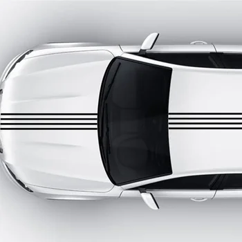 

For 1Set 4.7" Inch Wide Custom Racing Stripes Hood,Roof,Tunk for Car Truck Vehicle Vinyl Decal Fit for All Cars Suv