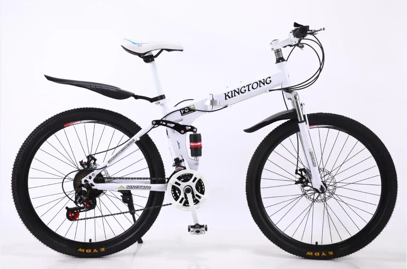 KINGTONG Double disc brake 21/24/27 Speed Mountain Bike 24/26inch Fat Tire Bikes Shock Absorbers Bicycle Free Delivery Snow Bike