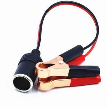 

12V 10A Car Cigarette Lighter Female Batteries Socket Battery Terminal Clamp Clip Vehicle Power Adapter Connection Cable