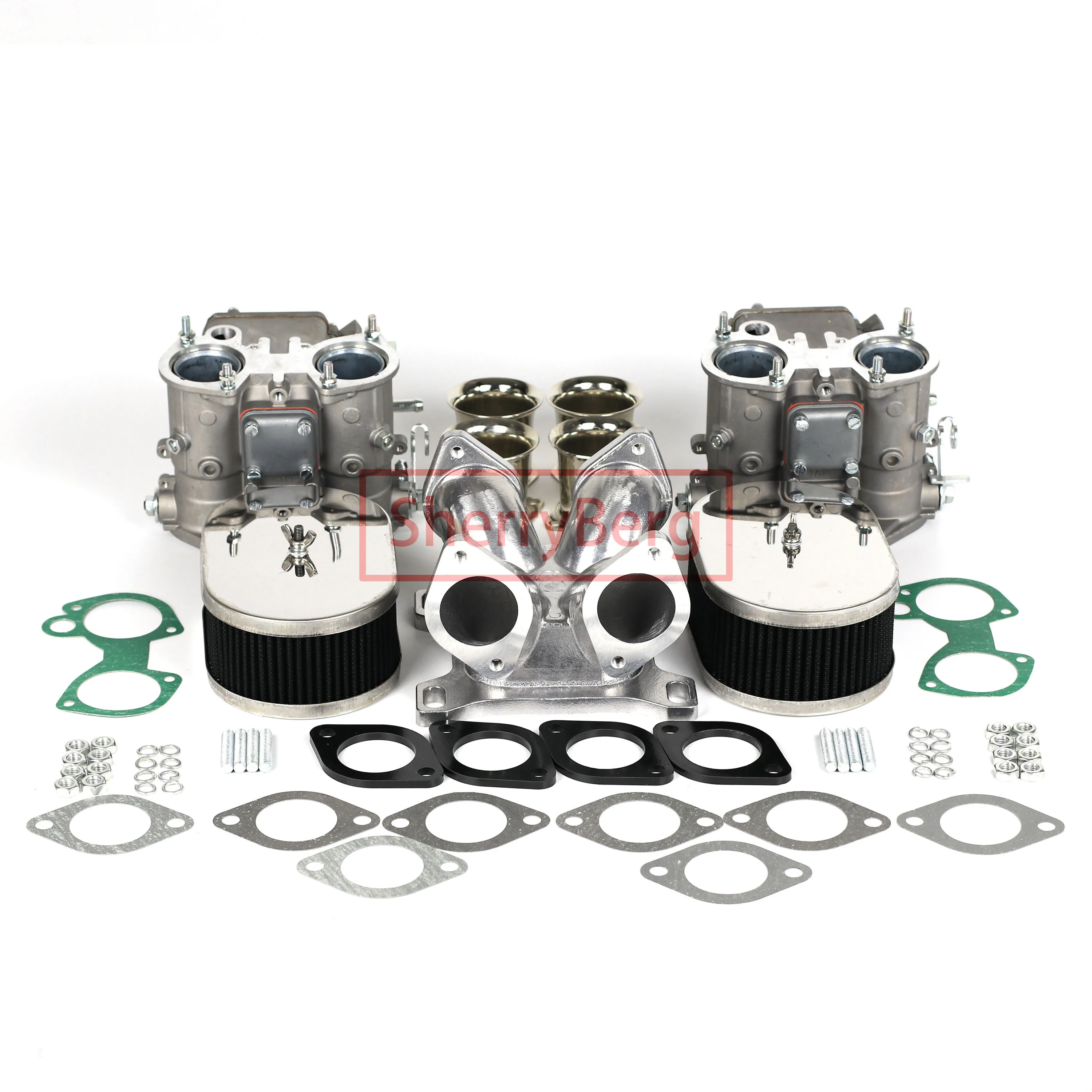 Sherryberg Fajs Empi (Carburatore Carb Kit Di Conversione Carburatore 4 Barrel Holley Adapter W Twin 40 Dcoe Per Ford Chevy V8
