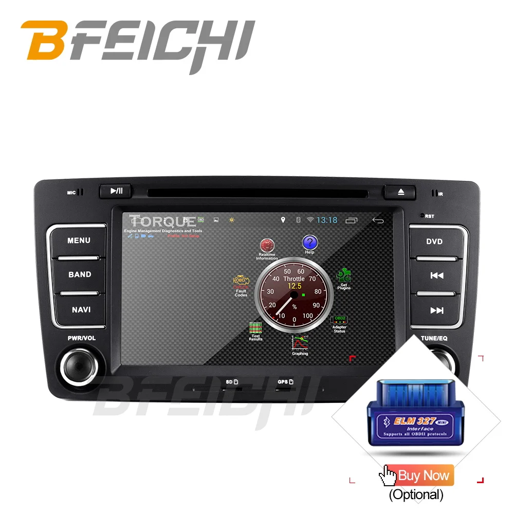 Bfeichi android 9,0 T8 автомобильный dvd для Skoda Octavia 2009 2010 2011 2012 2013 автомобиль радио gps навигации