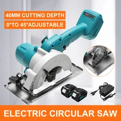 Makita – scie circulaire électrique sans fil, outil de travail du bois, planche de bois, coupe de marbre, outils de scie incurvés réglables pour batterie 18V 