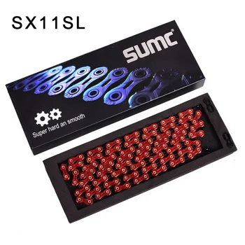 

Bicycle Chain 11 Speed 11s Full Hollow Mountain Bike MTB Road Bike Link Metal Stainless Steel 116 Sections Bicycle Accessories