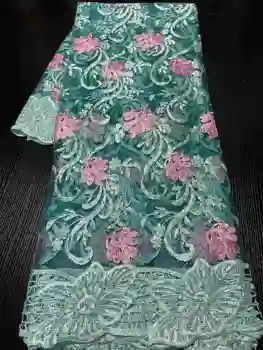 

NIAI African Lace Fabric Bride Nigeria Laces Fabrics 2020 High Quality Lace French Tulle Lace Fabric For Wedding Party NI3267