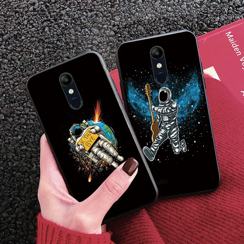 

Cartoon Cases For LG K8 K10 2018 Universe Black TPU Cover For LG K11 K12 Plus 2018 X420 Phone Shell K40 X4 2019 Bumper K8 2017